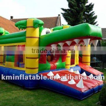 crocodile inflatable bouncer slide