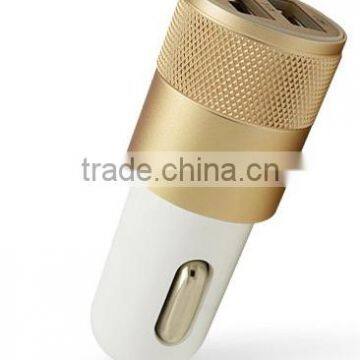 Double usb aluminium alloy car charger