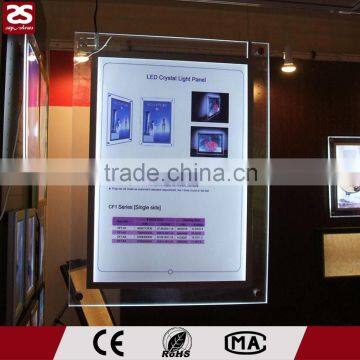 Wholesale Restaurant Wire Hanging Acrylic Led Signs Display Menu Light Box photo-5