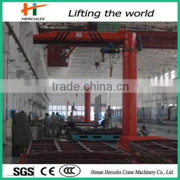 Workshop Widely Used Floor Mounted Electric Hoist Jib Crane