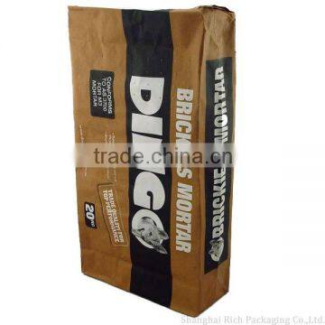 concrete mix kraft paper bag with internal sleeve valve