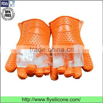 Super-thick Flexible Durable Non-slip Silicone Housework Gloves With Fingers photo-4