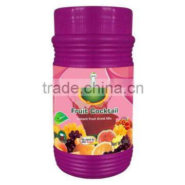Instant Drink Powder Packed 750g HDPE Jar Fruit Cocktail
