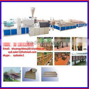 PVC Floor tile making machine/ plastic lumber making machine