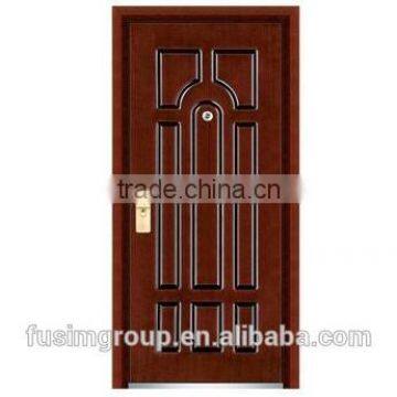 High quality Steel wooden door swing open style