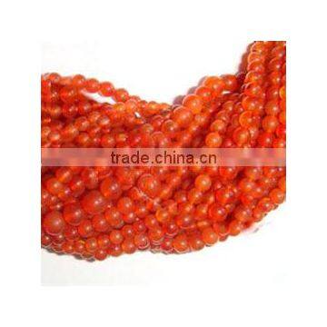 One Strand Carnelian Natural Gemstone Beads