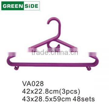 VA028 Bedroom Suits Household Cloth Hanger Plastic Laundry Garment Hanger photo-2