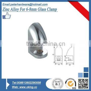 for 8-10mm thickness glass zinc alloy clamp