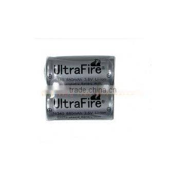 UltraFire 16340 3.6v 880mah protected battery