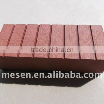 High Impact Resistant Wood Fiber + HDPE WPC Composite Solid Outdoor Decking Timber