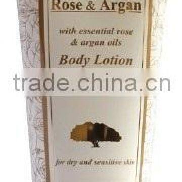 Body Lotion Restore with Essential Rose and Argan Oils - 200ml. Paraben Free. Made in EU. Private Label Available.