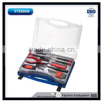 Household repairing tool set with 24pcs,plastic box tool kit