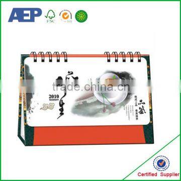 high quality C1S paper factory made folding A4 size paper calendar printing