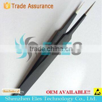 Anti-static Tweezers with Non-magnetic Tips for Electronics, Jewelry-making