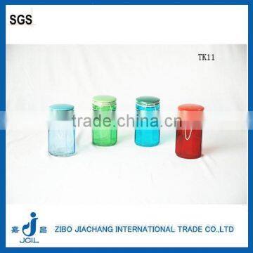 100ml colored mini airtight glass jar with ceramic lid