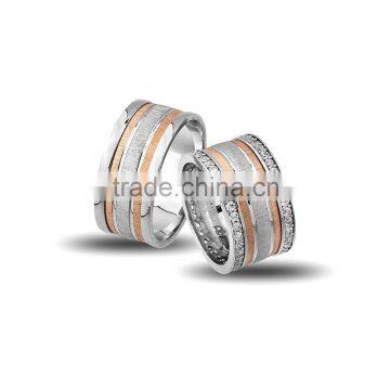 925K Sterling Silver Wedding Band His Her High Newest Model Handmade Ring BSVYS061