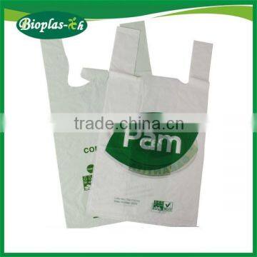 Biodegradable Bag Promotional Logo Printed High Quality Hard Handle Polybag photo-6