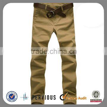 Wholeasle Cotton Twill Casual Pants Slim Fit Cotton Chino Pants for Men photo-2