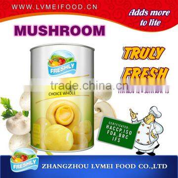 Canned Whole Mushrooms