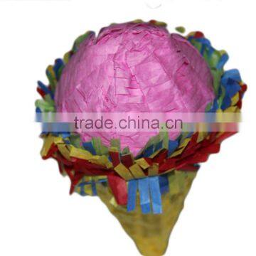 Party colorful pinata handmade craft ice cream with high quality