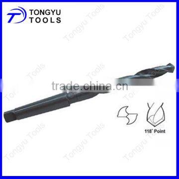 General Purpose Black Oxide HSS 118deg Taper Shank Drill Bits