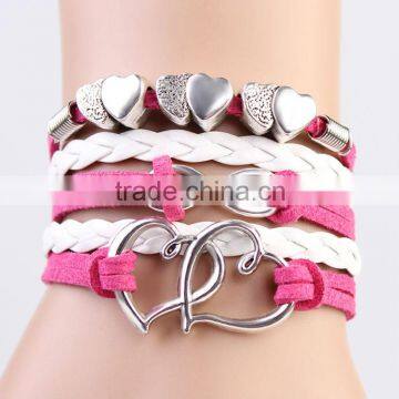 MYLOVE Rose red wrap bracelet for girls vintage bracelet MLBZ021