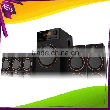 80W Wooden 5.1 Home Theatre Sound Speaker System Hot Consumer Speaker