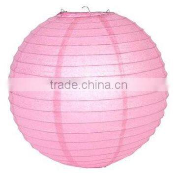 YIWU PARTYSUPPLIER Glitter Paper Lanterns Pink 12"