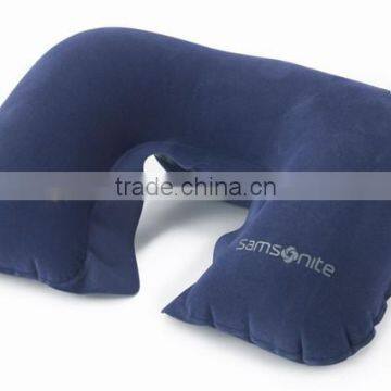 Hot sale good quality fashion popular pvc flocking travel air pillow