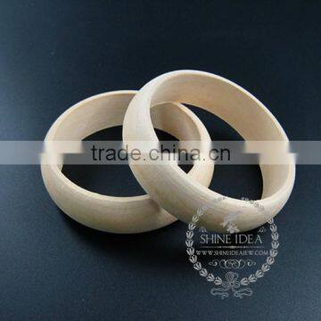 22mm width 68mm diameter natural log wood round simple bracelet bangle DIY painting bracelet supplies 1900117