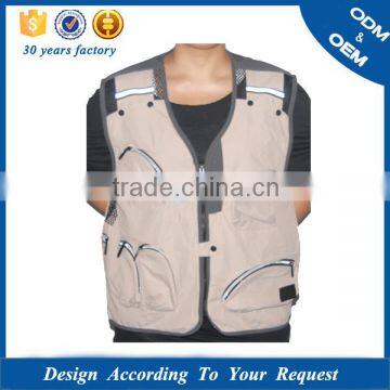 Customized Photograph Protective Waistcoat Jacket With Many Pocket