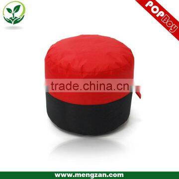 Classic red and black bean bag ottoman , carry handle bean bag ottoman