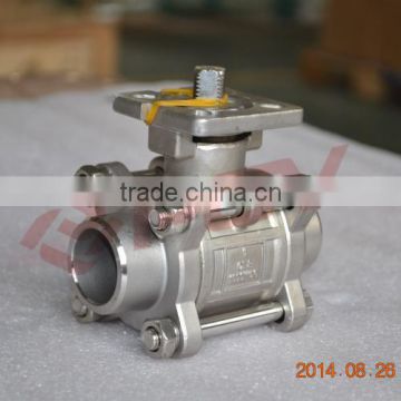 1000wog 3 pc welding 1 inch ball valve