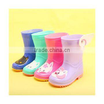 Colorful kids cute rain boot shoes, kids pvc rain boots rubber boots