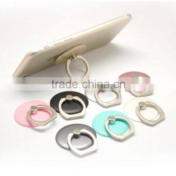 Export iran japan OEM LOGO round rotate 360 mobile phone ring holder