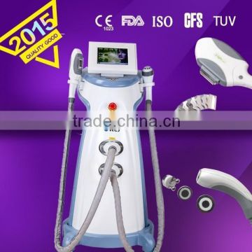 FDA certificate I two handles IPL skin rejuvenation /hair removal/acne removal/ and body shaping beauty machine MED-230