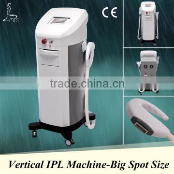 2015 New Year Promotion--vertical 2 handpiece IPL machine price,15*50mm big spot size and 1000W IPL