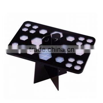 Red/white/black Acrylic Holder for Makeup Brush Tools Portable Makeup Brush Stand photo-3
