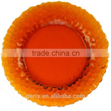 GRS Orange Colored Glass Charger plates