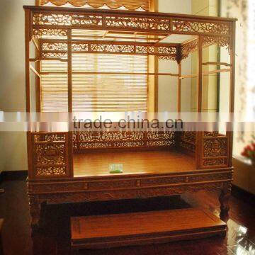 Antique Carved King Bed