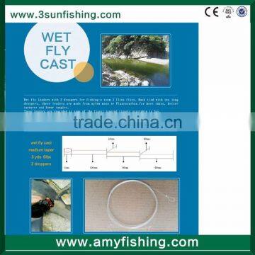 wet fly cast fly fishing line