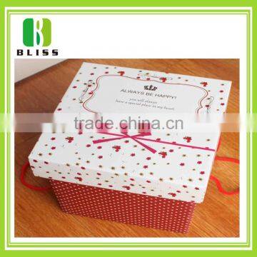 Custom high quality logo folding printed gift paper box