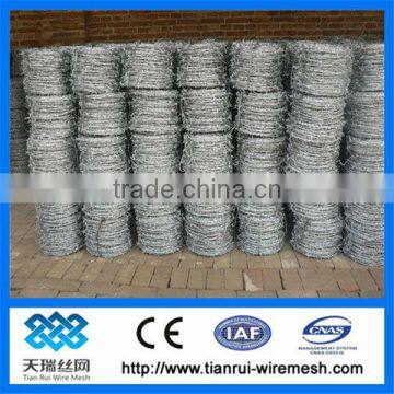 PVC or galvanized barbed wire/stailess steel barbed wire