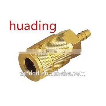 USA TYPE COUPLER WITH HOSE BARB ,GOOD PERFORMANCE BRASS QUICK COUPLEING FROM PROFESSIONAL MANUFACTURER