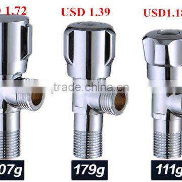 1/2-inch chrome plated brass angle valve of bathroom accessory