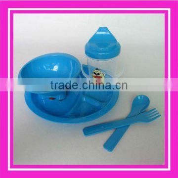 5pcs tableware unbreakable plastic picnic set