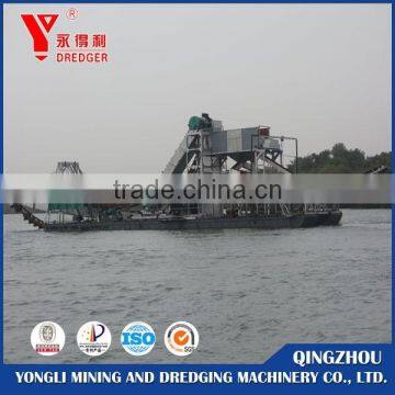 River Sand Dredging and Maintance Bucket Chain Gold Dredger/ Sand Mining Machine photo-2