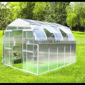 high quality polycarbonate sheet green house 10 year guarantee