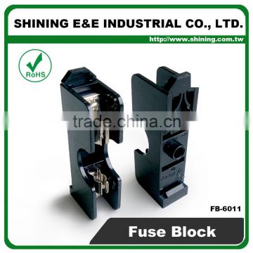 FB-6011 600V 20A Din Rail Mounting 6x30 Screw Fuse Block