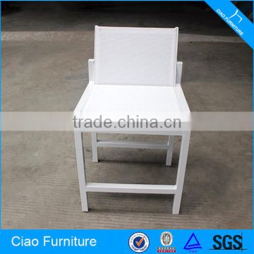 Garden Furniture White Mesh High Chair